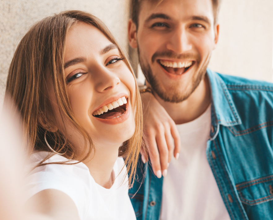 Smiling couple